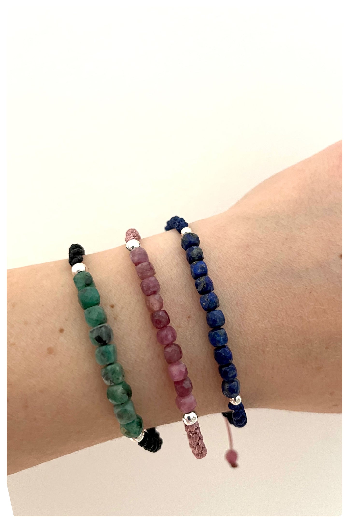 Lapis Lazuli Gemstone Bracelet 4mm-Dainty